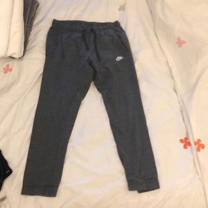 Gray Nike sweatpants